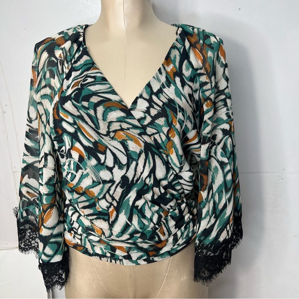 Anthropologie wrap shirt womens M